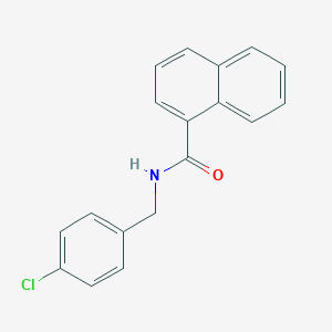 molecular formula C18H14ClNO B239900 N-(4-chlorobenzyl)-1-naphthamide 