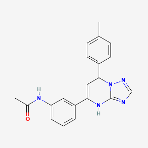 molecular formula C20H19N5O B2399005 N-{3-[7-(4-甲基苯基)-4,7-二氢[1,2,4]三唑并[1,5-a]嘧啶-5-基]苯基}乙酰胺 CAS No. 449185-97-1