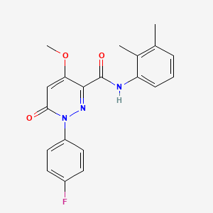 molecular formula C20H18FN3O3 B2399007 N-(2,3-dimethylphenyl)-1-(4-fluorophenyl)-4-methoxy-6-oxopyridazine-3-carboxamide CAS No. 921836-57-9