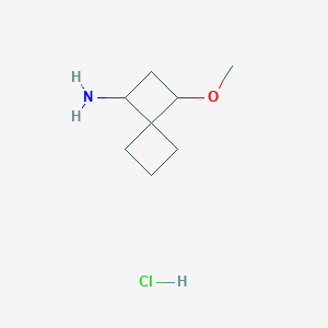 molecular formula C8H16ClNO B2399026 3-Methoxyspiro[3.3]heptan-1-amine hydrochloride CAS No. 1909348-46-4