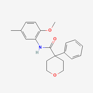 N-(2-methoxy-5-methylphenyl)-4-phenyloxane-4-carboxamide