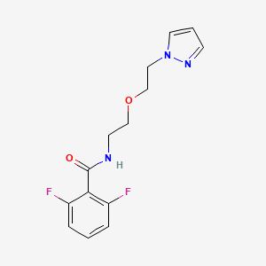 N-(2-(2-(1H-pyrazol-1-yl)ethoxy)ethyl)-2,6-difluorobenzamide