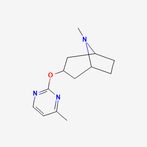 8-Methyl-3-[(4-methylpyrimidin-2-yl)oxy]-8-azabicyclo[3.2.1]octane