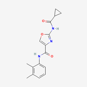 molecular formula C16H17N3O3 B2399065 2-(cyclopropanecarboxamido)-N-(2,3-dimethylphenyl)oxazole-4-carboxamide CAS No. 1351587-61-5