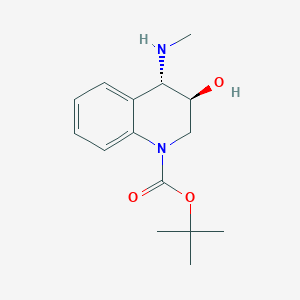tert-butyl (3S,4S)-3-hydroxy-4-(methylamino)-1,2,3,4-tetrahydroquinoline-1-carboxylate