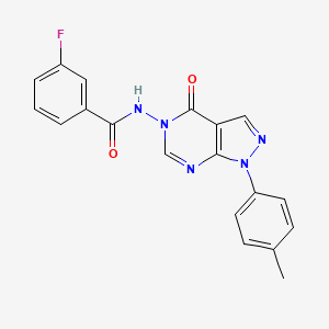 3-fluoro-N-(4-oxo-1-(p-tolyl)-1H-pyrazolo[3,4-d]pyrimidin-5(4H)-yl)benzamide