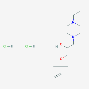 1-(4-Ethylpiperazin-1-yl)-3-((2-methylbut-3-en-2-yl)oxy)propan-2-ol dihydrochloride