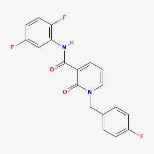 molecular formula C19H13F3N2O2 B2399071 N-(2,5-difluorophenyl)-1-(4-fluorobenzyl)-2-oxo-1,2-dihydropyridine-3-carboxamide CAS No. 946245-72-3