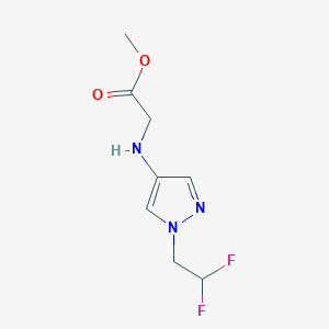 Methyl 2-[[1-(2,2-difluoroethyl)pyrazol-4-yl]amino]acetate