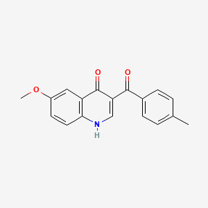 6-methoxy-3-[(4-methylphenyl)carbonyl]quinolin-4(1H)-one