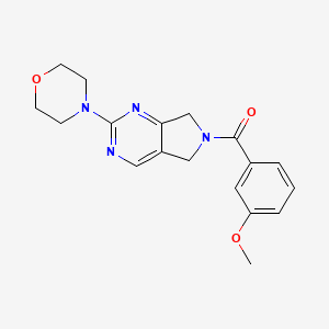 (3-methoxyphenyl)(2-morpholino-5,7-dihydro-6H-pyrrolo[3,4-d]pyrimidin-6-yl)methanone