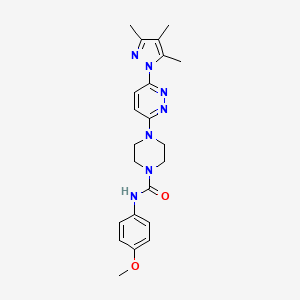 N-(4-methoxyphenyl)-4-(6-(3,4,5-trimethyl-1H-pyrazol-1-yl)pyridazin-3-yl)piperazine-1-carboxamide