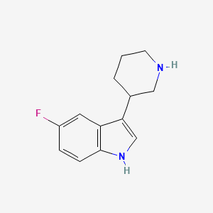 5-fluoro-3-(piperidin-3-yl)-1H-indole