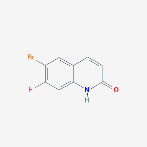 molecular formula C9H5BrFNO B2399097 6-Bromo-7-fluoroquinolin-2(1H)-one CAS No. 1566922-60-8