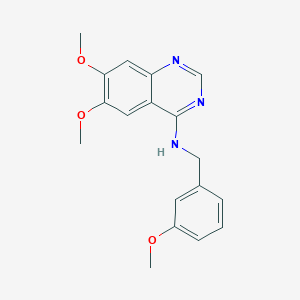 6,7-dimethoxy-N-[(3-methoxyphenyl)methyl]quinazolin-4-amine