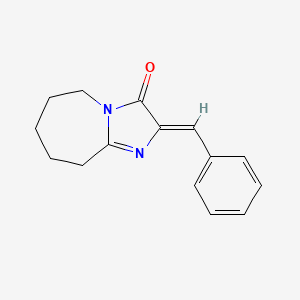 molecular formula C15H16N2O B2399118 2-(phenylmethylidene)-2H,3H,5H,6H,7H,8H,9H-imidazo[1,2-a]azepin-3-one CAS No. 306736-85-6