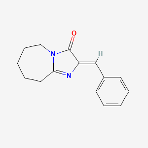 molecular formula C15H16N2O B2399118 2-(苯甲亚甲基)-2H,3H,5H,6H,7H,8H,9H-咪唑并[1,2-a]氮杂卓-3-酮 CAS No. 306736-85-6