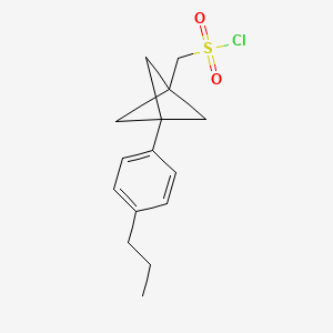 [3-(4-Propylphenyl)-1-bicyclo[1.1.1]pentanyl]methanesulfonyl chloride