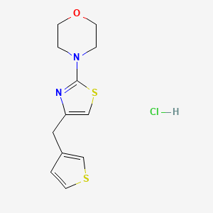 4-(4-(Thiophen-3-ylmethyl)thiazol-2-yl)morpholine hydrochloride