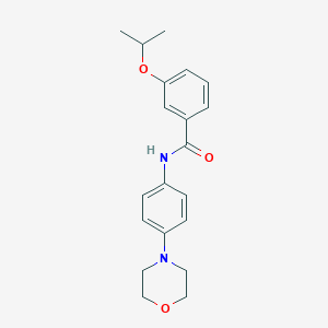 molecular formula C20H24N2O3 B239916 3-isopropoxy-N-[4-(4-morpholinyl)phenyl]benzamide 