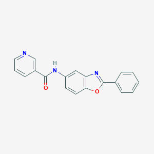 molecular formula C19H13N3O2 B239917 N-(2-Phenyl-benzooxazol-5-yl)-nicotinamide 