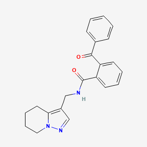 molecular formula C22H21N3O2 B2399176 2-benzoyl-N-((4,5,6,7-tetrahydropyrazolo[1,5-a]pyridin-3-yl)methyl)benzamide CAS No. 2034245-84-4