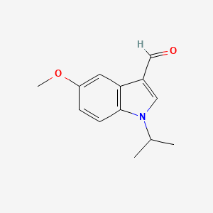 molecular formula C13H15NO2 B2399178 1-Isopropyl-5-methoxy-1H-indole-3-carbaldehyde CAS No. 848488-03-9