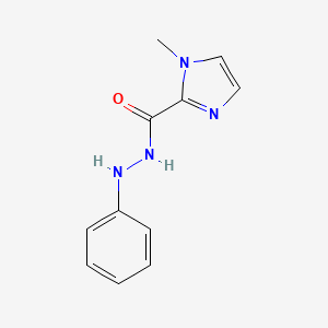 molecular formula C11H12N4O B2399182 1-甲基-N'-苯基-1H-咪唑-2-甲酰肼 CAS No. 400078-05-9