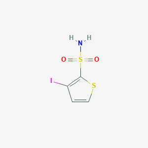 molecular formula C4H4INO2S2 B2399199 3-Iodothiophene-2-sulfonamide CAS No. 2243508-22-5