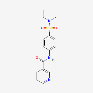 N-[4-(diethylsulfamoyl)phenyl]pyridine-3-carboxamide