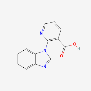 2-(1H-1,3-benzodiazol-1-yl)pyridine-3-carboxylic acid