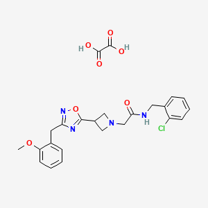 N-(2-chlorobenzyl)-2-(3-(3-(2-methoxybenzyl)-1,2,4-oxadiazol-5-yl)azetidin-1-yl)acetamide oxalate
