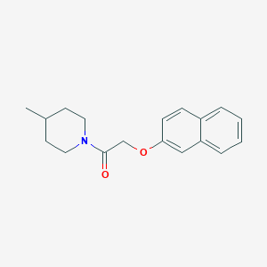 molecular formula C18H21NO2 B239922 4-Methyl-1-[(2-naphthyloxy)acetyl]piperidine 