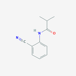 molecular formula C11H12N2O B239923 N-(2-cyanophenyl)-2-methylpropanamide 