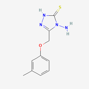 4-amino-5-[(3-methylphenoxy)methyl]-4H-1,2,4-triazole-3-thiol