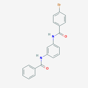 molecular formula C20H15BrN2O2 B239924 N-[3-(benzoylamino)phenyl]-4-bromobenzamide 