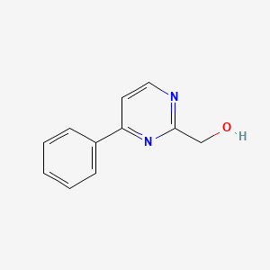 molecular formula C11H10N2O B2399242 2-(羟甲基)-4-苯基嘧啶 CAS No. 1240601-57-3