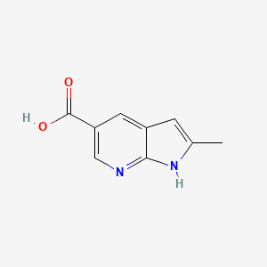 molecular formula C9H8N2O2 B2399243 2-methyl-1H-pyrrolo[2,3-b]pyridine-5-carboxylic acid CAS No. 1428929-59-2