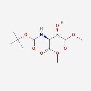 molecular formula C11H19NO7 B2399245 (3S)-N-(叔丁氧羰基)-3-羟基-L-天冬氨酸二甲酯 CAS No. 84107-20-0