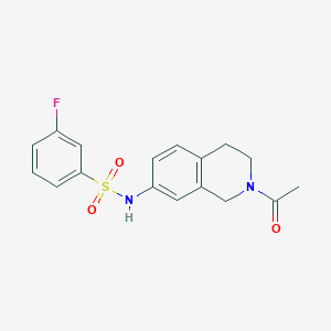 N-(2-acetyl-1,2,3,4-tetrahydroisoquinolin-7-yl)-3-fluorobenzenesulfonamide