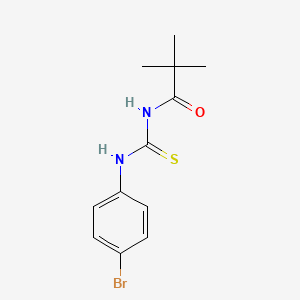 N-[(4-bromophenyl)carbamothioyl]-2,2-dimethylpropanamide