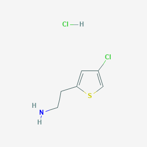 molecular formula C6H9Cl2NS B2399263 2-(4-Chlorothiophen-2-yl)ethan-1-amine hydrochloride CAS No. 2105005-55-6