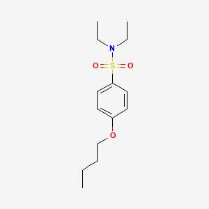 molecular formula C14H23NO3S B2399286 4-butoxy-N,N-diethylbenzenesulfonamide CAS No. 332410-14-7