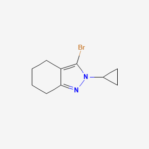 molecular formula C10H13BrN2 B2399301 3-Bromo-2-cyclopropyl-4,5,6,7-tetrahydro-2H-indazole CAS No. 1780750-41-5