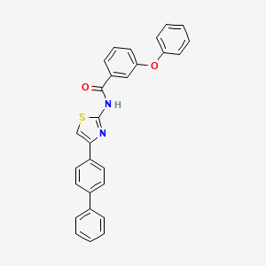 3-phenoxy-N-[4-(4-phenylphenyl)-1,3-thiazol-2-yl]benzamide
