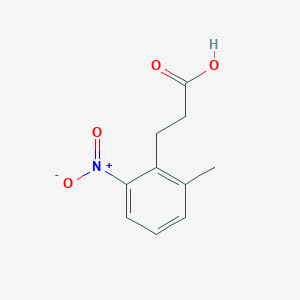 molecular formula C10H11NO4 B2399317 3-(2-Methyl-6-nitrophenyl)propanoic acid CAS No. 1805738-03-7
