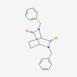 molecular formula C20H20N2O2 B2399320 2,5-Dibenzyl-2,5-diazabicyclo[2.2.2]octane-3,6-dione CAS No. 52321-12-7