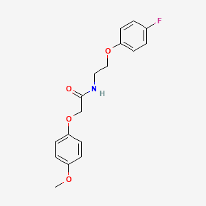 N-(2-(4-fluorophenoxy)ethyl)-2-(4-methoxyphenoxy)acetamide