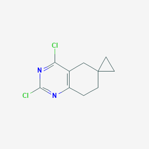 molecular formula C10H10Cl2N2 B2399342 2,4-Dichlorospiro[7,8-dihydro-5H-quinazoline-6,1'-cyclopropane] CAS No. 2019128-17-5