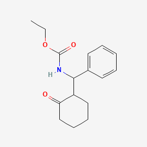 molecular formula C16H21NO3 B2399343 ethyl N-[(2-oxocyclohexyl)(phenyl)methyl]carbamate CAS No. 87537-22-2